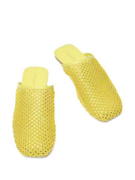Papuci tip mules Stuart Weitzman galben