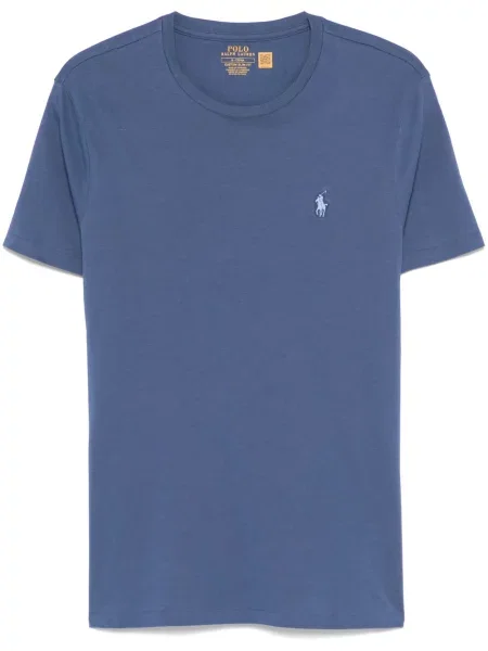 Siuvinėta dryžuota polo marškinėliai Polo Ralph Lauren balta