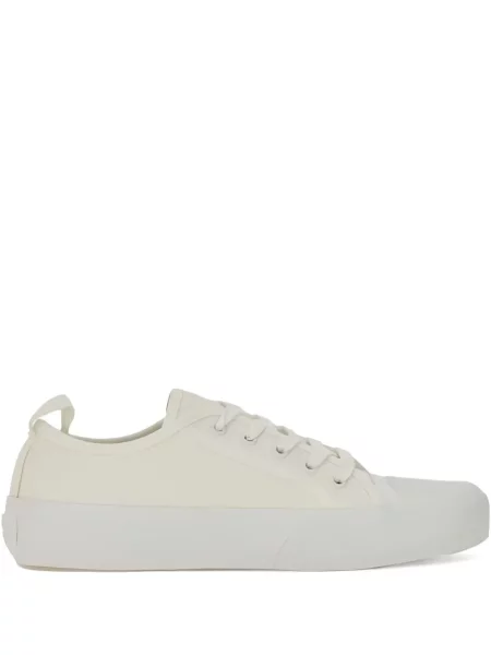 Sneakerși Studio Nicholson cu șireturi din dantelă alb