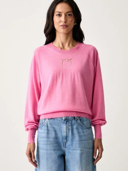 Pinko pulover pentru femei cu lână roz