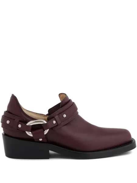 Cizme scurte Rabanne biker roșu