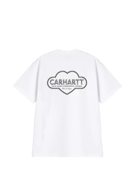 Tricou Carhartt Wip cu autograf alb