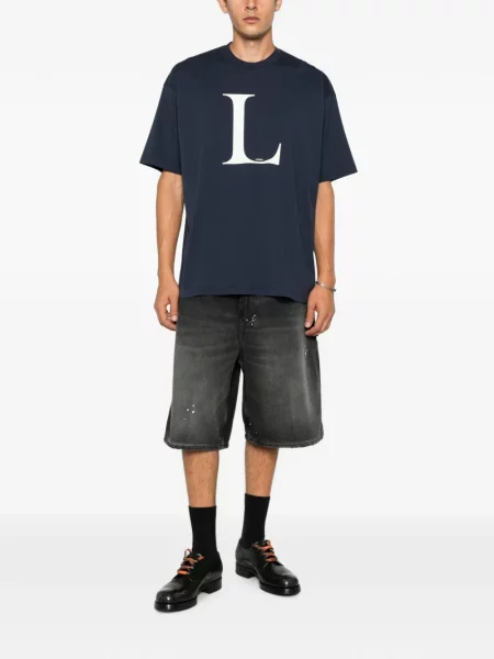 Tricou Vetements cu imagine albastru