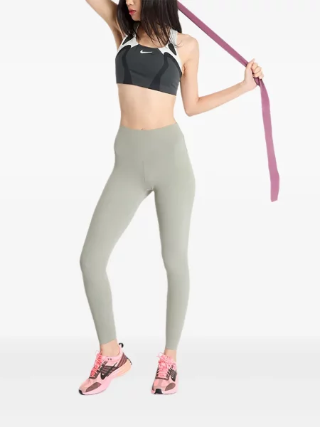 Top sport Nike din fleece plisat fără mâneci alb
