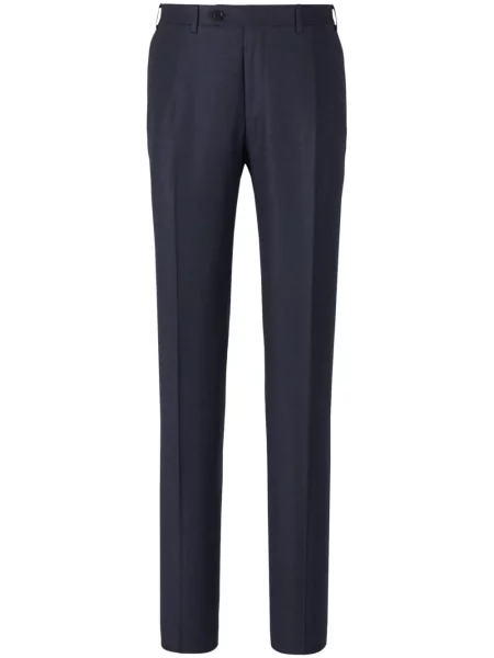 Pantaloni Canali de lână albastru