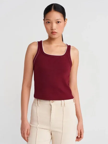 Dilvin Top burgund