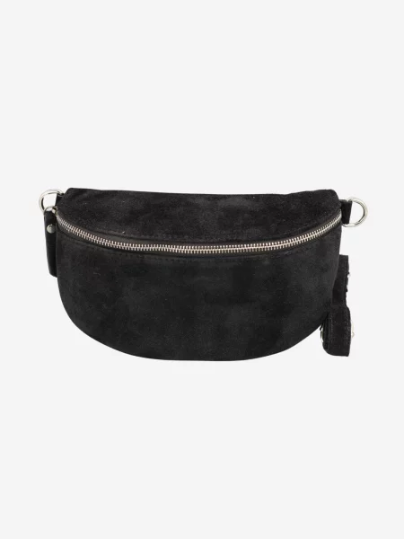Rucsac Adel Bags din piele de căprioară negru
