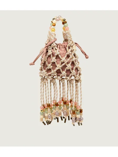 Kurt Geiger Geantă tip sac Mini Macrame bej