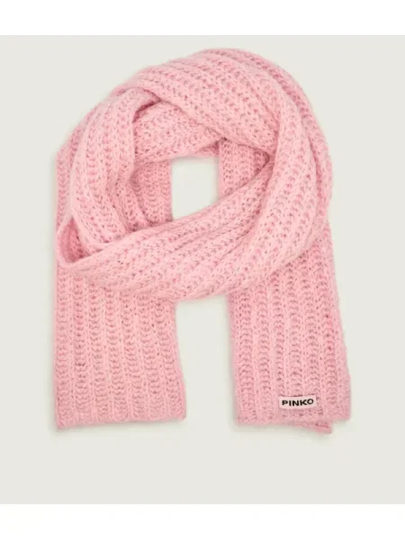 Pinko Șal SAN MARINO cu adaos de lână roz
