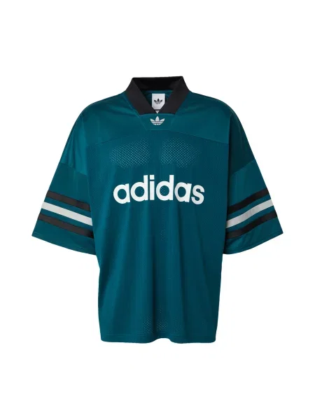 ADIDAS ORIGINALS Marškinėliai Adicolor Oversized Football benzino / juoda balta