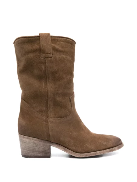 Kožené kovbojské kotníkové boty Curiosite hnědé