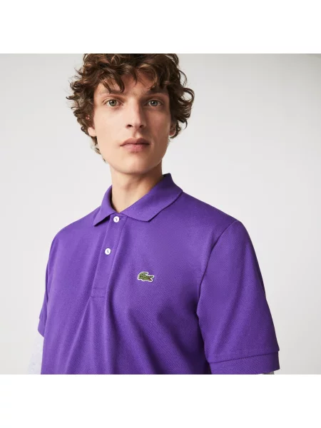 Поло Lacoste фиолетовое