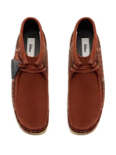 Botine Clarks Originals din tweed maro
