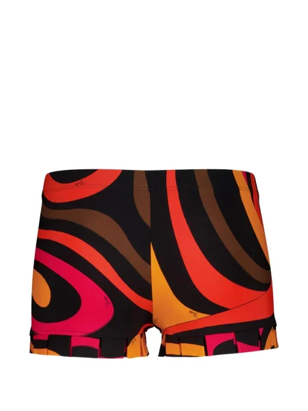 Pantaloni scurți Pucci cu imagine negru