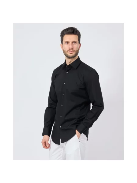 Koszula biznesowa o kroju slim fit z dodatkiem streczu Boss czarna