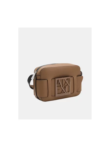 Kabelka Armani Exchange hnedá