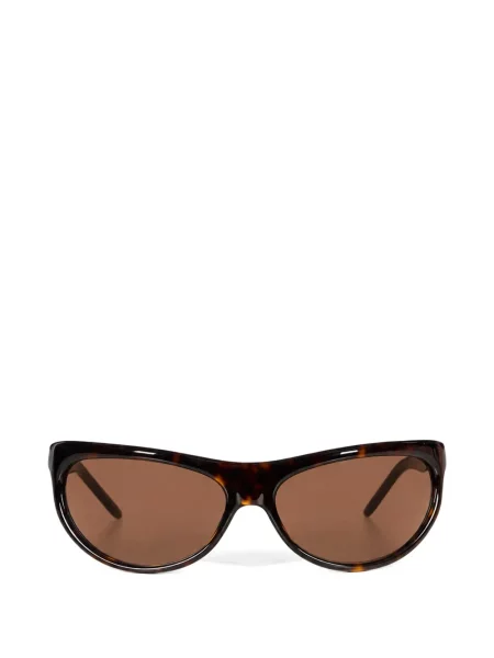 Ochelari de soare Magda Butrym cu imprimeu geometric maro
