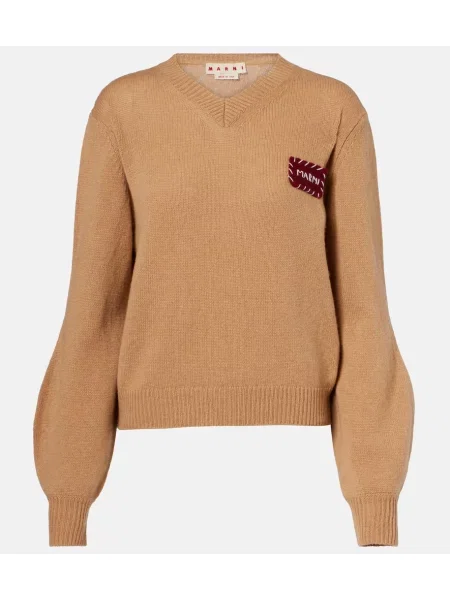 Pulover Marni din cașmir maro