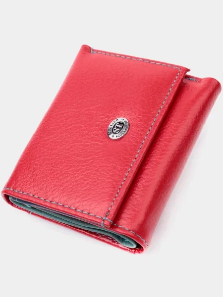 ST Leather Accessories Гаманець Шкіра червоний