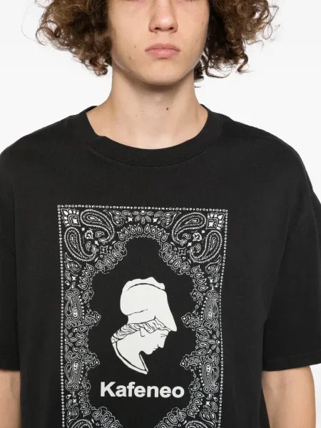 Tricou Kafeneo By Tbf cu imagine negru
