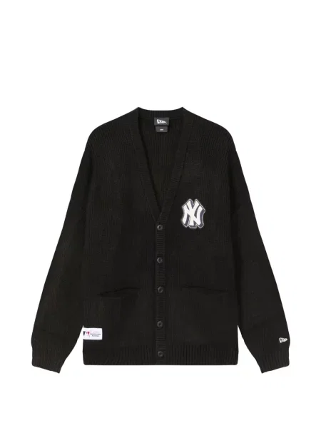 Cardigan New Era Cap tricotate cu autograf negru