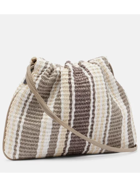 Geanta crossbody Brunello Cucinelli cu dungi