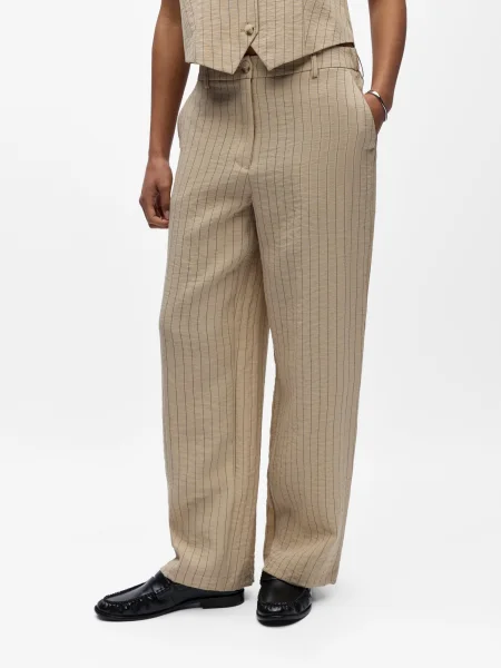 OBJECT Pantaloni OBJRINI închis / gri bej