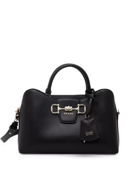 Geantă shopper Guess din piele negru