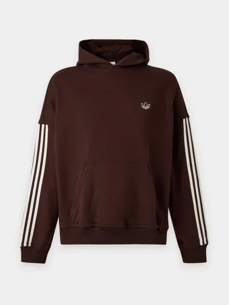 ADIDAS ORIGINALS Μπλούζα φούτερ σοκολατί λευκό