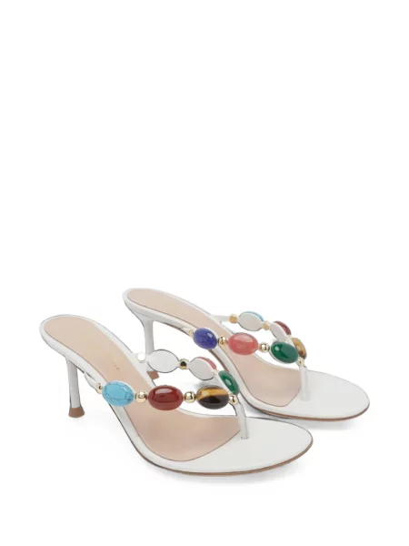 Sandale Gianvito Rossi din piele alb