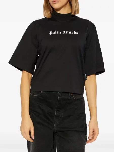 Tricou Palm Angels cu imagine negru