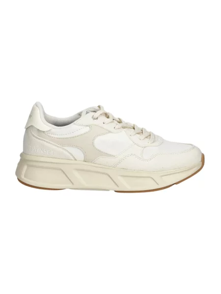 Sneakersy Twinset zamszowe beżowe