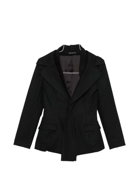 Geacă Yohji Yamamoto asimetrică negru