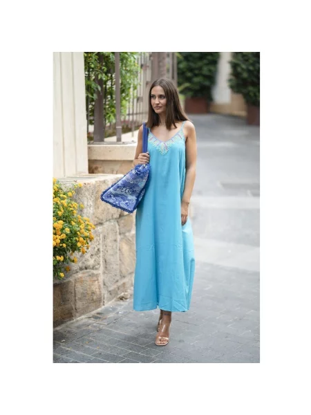 Hosszú maxi ruha Isla Bonita By Sigris kék
