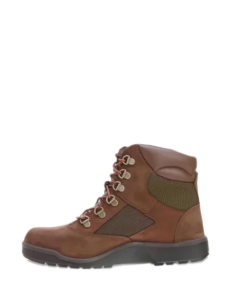 Botine Timberland cu șireturi din dantelă maro