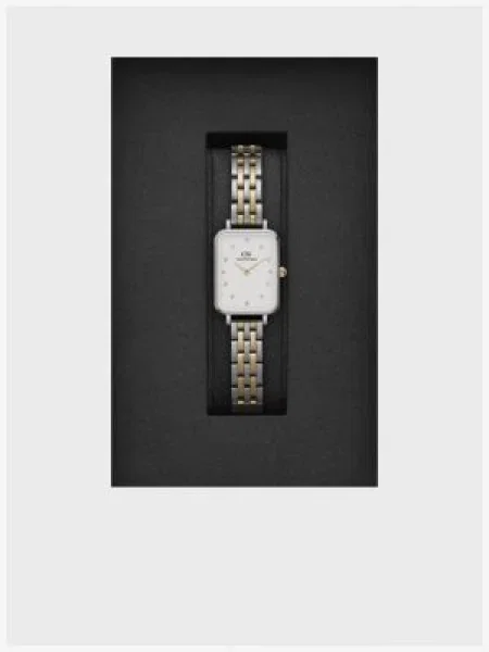 Dámske hodinky v zlato-striebornej farbe Daniel Wellington Quadro Lumine