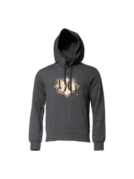 Bluza z kapturem Dolce And Gabbana z kapturem szara