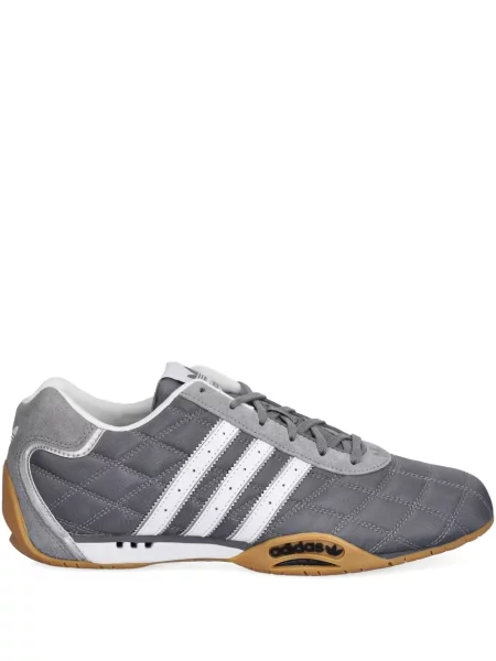 Pruhované slip on tenisky Adidas Campus s výšivkou bílé