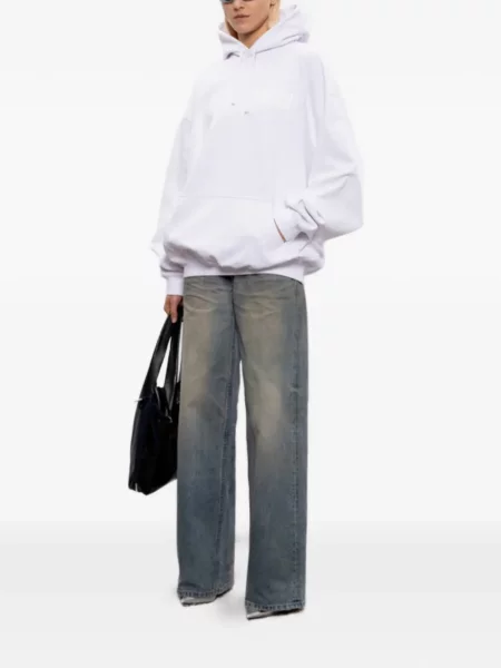 Mikina s kapucňou Vetements biela