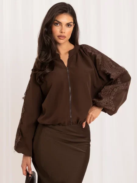 Bomber jakna Italy Moda smeđa