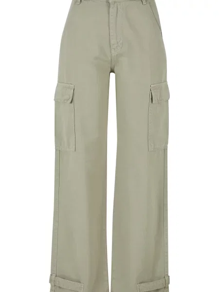 DEF Pantaloni cu mentă verde