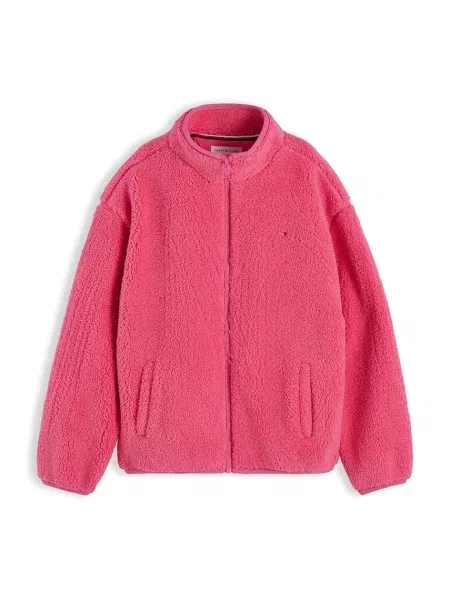 Tommy Hilfiger hanorac cu pentru copii din polar roz