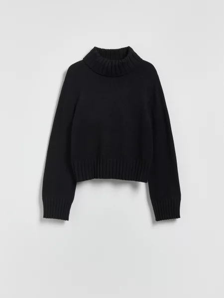 Reserved Светр-водолазка чорний