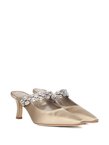 Pantofi cu toc Manolo Blahnik de cristal