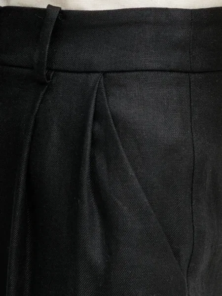 Pantaloni Luisa Spagnoli de in plisate negru