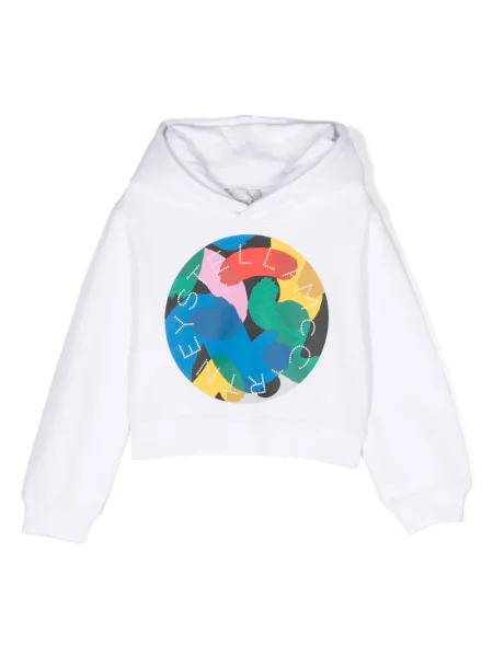 Bluza z kapturem dziecięca Stella Mccartney biała