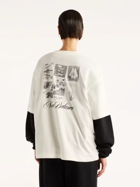 Футболка New Balance Pressed Flowers Memories білий