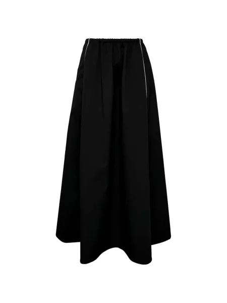 Fustă midi Msgm în linie A negru