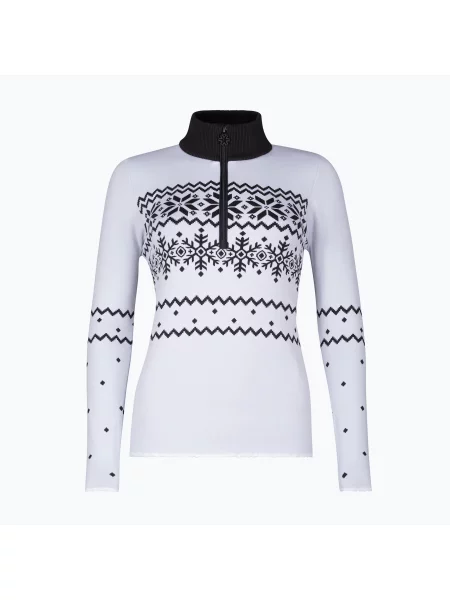 Дамски термо суитшърт Newland Groenlandia Half Zip white/black бяло