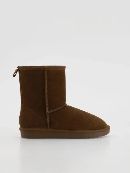 Reserved Ghete impermeabile peste gleznă maro-închis maro